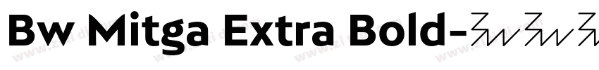 Bw Mitga Extra Bold字体转换